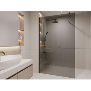 Shower & Design Paroi de douche a l'italienne MALIKA - 140x200 cm - Verre Gris