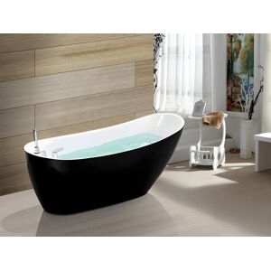 Shower & Design Baignoire îlot NATALIA avec robinetterie - 282L - 1707573cm - Noire