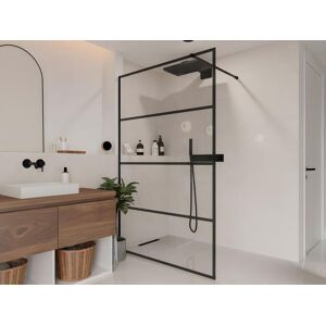 Shower Design Paroi de douche a litalienne style industriel 120 x 200 cm INAYA