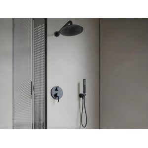 Shower Design Ensemble de douche encastrable avec mitigeur mecanique Noir mat TAMISE