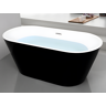 Vente-unique Baignoire îlot design TWIGGY - 198 L - 150*70*58cm - Noire