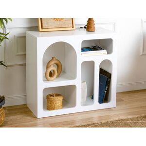 Vente unique Console avec 5 niches Blanc LUELA