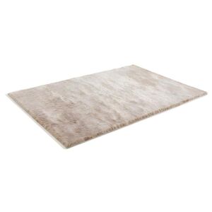 OZAIA Tapis shaggy a poils longs ultra doux - 200 x 290 cm - Taupe reflet beige - DOLCE