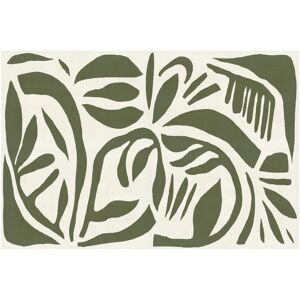 OZAIA Tapis en vinyle motif tropical - 120x180 cm - Vert - IMAZA