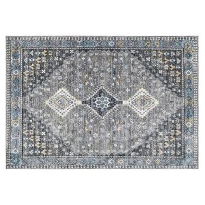 OZAIA Tapis vintage oriental CLOSSY - 200 x 290 cm - gris