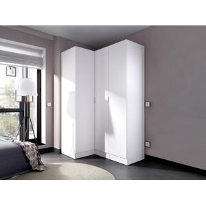 Vente unique Armoire dangle 3 portes L132 cm Blanc LISTOWEL