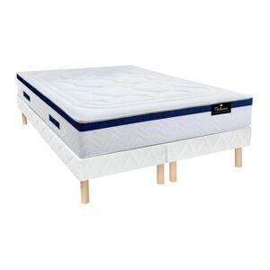 Vente uniquecom Ensemble 180 x 200 cm sommier matelas ressorts ensaches et memoire de forme MARQUIS de PALACIO