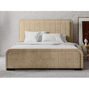 Vente unique Lit coffre 160 x 200 cm Tissu Beige SERENA II