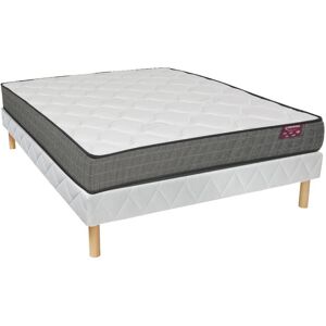 Vente uniquecom Ensemble sommier matelas mousse a memoire de forme ep20cm 140 x 190 cm MULTONE de DREAMEA