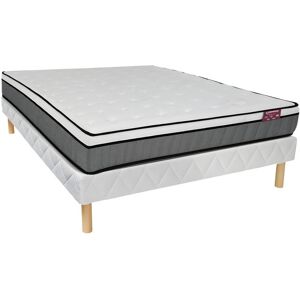 Vente uniquecom Ensemble sommier matelas a ressorts ensaches et memoire de forme ep24cm 140 x 190 cm ARIOSSE de DREAMEA