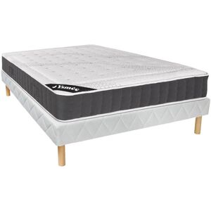 Ensemble sommier matelas 140 x 190 cm ressorts ensaches accueil memoire de forme ep27cm ATLANTIDE de YSMEE