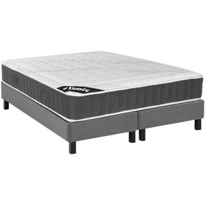 Ensemble sommier deco en kit matelas ressorts ensaches accueil memoire de forme ATLANTIDE de YSMEE ep27cm 180 x 200 cm