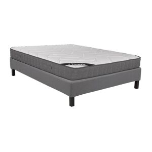 Ensemble sommier deco en kit matelas ressorts ensaches 5 zones accueil memoire de forme BABYLONE de YSMEE ep23cm 160 x 200 cm