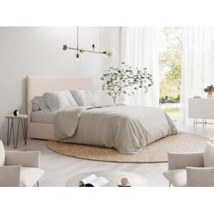 Vente unique Tete de lit 160 cm Velours cotele Beige AMBRILIA