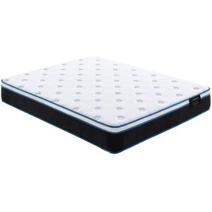 Matelas 140 x 190 cm ressorts ensaches et memoire de forme ep25cm SETTIMO de YSMEE