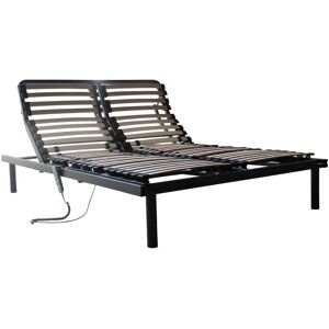 Vente-unique.com Sommier electrique de relaxation 5 plans de couchage - 140x200 cm - moteur OKIN - PANDINO de DREAMEA