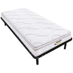 Vente uniquecom Ensemble cadre a lattes matelas ressorts 3 zones et memoire de forme WOLKENTANZ de MORGENGOLD 90 x 200 cm