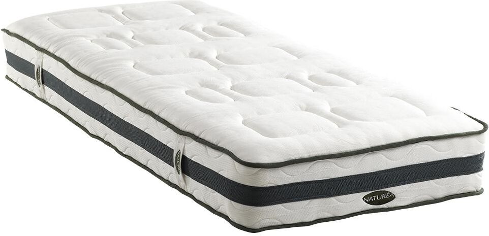 Vente-unique.com Matelas 90 x 200 cm ressorts ensachés 7 zones et mémoire de forme ép.25cm - AMARANTE de NATUREA