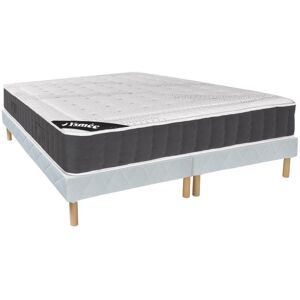 Ysmée Ensemble sommier + matelas ressorts ensachés accueil mémoire de forme ATLANTIDE de YSMÉE ép.27cm - 180 x 200 cm