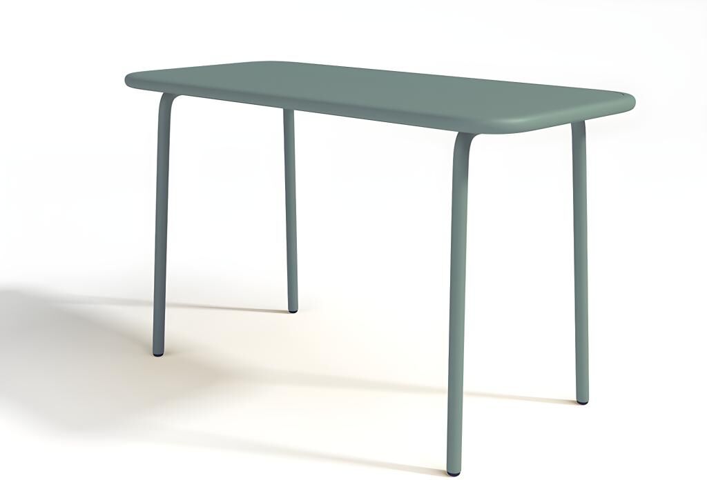 Table de jardin pour enfants en métal L.80 cm - Vert amande - POPAYAN de MYLIA