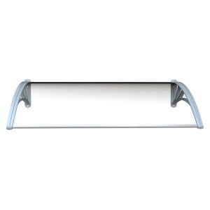 Vente unique Auvent de porte en aluminium 140 x 925 cm courbe en kit COPALINA