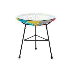 Table de jardin en fils de resine tresses - Multicolore - ALIOS III de MYLIA