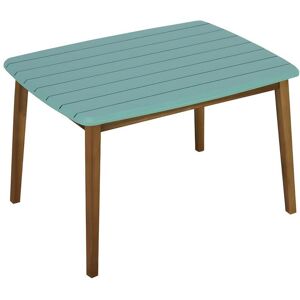 Table de jardin pour enfant en acacia bleu L80 cm GOZO de MYLIA