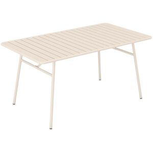 Table de jardin L160 cm en metal Beige MIRMANDE de MYLIA