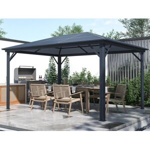 Vente-unique.com Tonnelle gazebo en aluminium 3 x 3,95 m 11,8 m² - RADELA