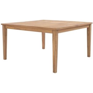 Table a manger de jardin carree en teck L140 cm Naturel clair ALLENDE de MYLIA