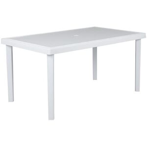 Table a manger de jardin L150 cm Polypropylene Blanc dolomite DIADEME de MYLIA