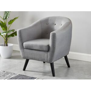 Vente unique Fauteuil MIOKAS en tissu Gris