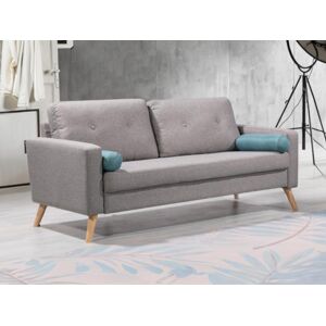 Vente unique Canape 3 places TATUM en tissu Gris chine