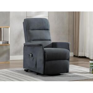 Vente unique Fauteuil releveur electrique en tissu anthracite CAPUCINE