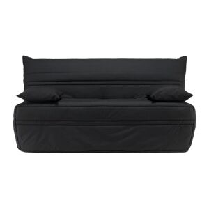 Vente unique Canape convertible BZ en tissu CANYON II fermeture assistee Queen size 160x200 cm Noir