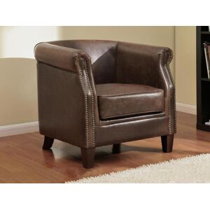 Vente unique Fauteuil club 100 cuir vieilli ENGUERRAND