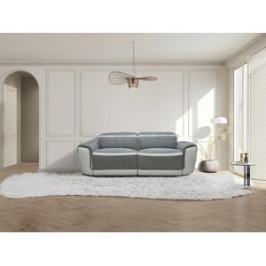 Vente unique Canape 3 places relax electrique en tissu gris fonce ORIETTO