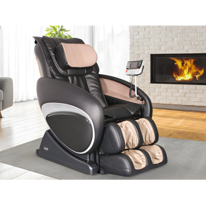 Vente unique Fauteuil massant MOON Systeme zero gravite Noir