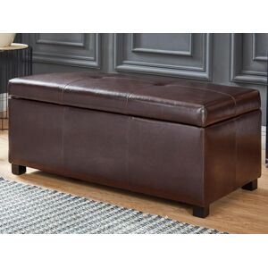 Vente-unique Banc coffre simili FILIPPO - Marron