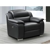 Vente-unique Fauteuil relax électrique en cuir noir ARENA III