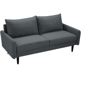 Vente-unique Canapé 3 places en tissu HALIA - Gris