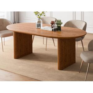 Vente-unique Table a manger 8 couverts en bois de manguier - Naturel - BALIMELA