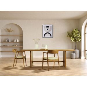 Vente unique Table a manger 8 couverts en teck Coloris Naturel LENIDA