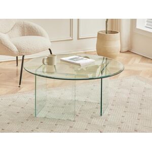 Vente-unique Table basse en verre trempe - ADAMO