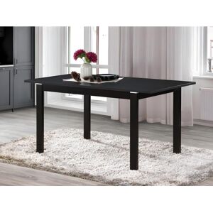 Vente unique Table a manger extensible DOMINGO II 4 a 6 couverts Hetre massif Wenge