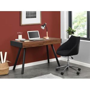 Vente-unique Chaise de bureau - Tissu - Noir - Hauteur ajustable - REZA