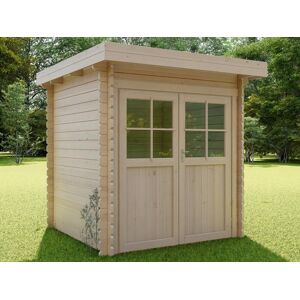 Vente-unique.com Abri de jardin en bois 4,25 m² epaisseur 19 mm - ZALENI