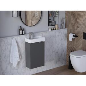 Vente-unique Meuble lave main suspendu TAHO - gris