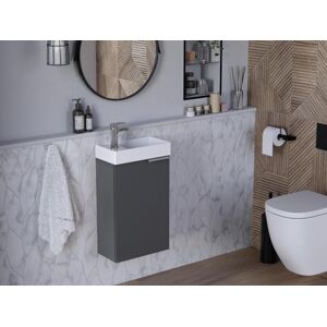 Vente-unique Meuble lave main suspendu TAHO - gris