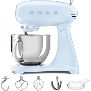 SMEG Full Color Bleu Clair - Batteur mélangeur planétaire - Cuve en acier inoxydable de 4,8 litres